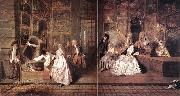 WATTEAU, Antoine L Enseigne de Gersaint Sweden oil painting reproduction